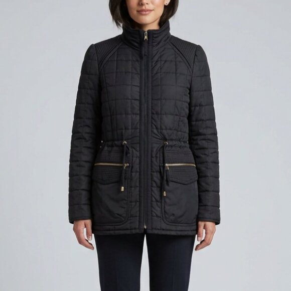 Wilfred Jackets & Blazers - Wilfred Black Quilted Drawstring Waist Jacket Womens Size 6 Six